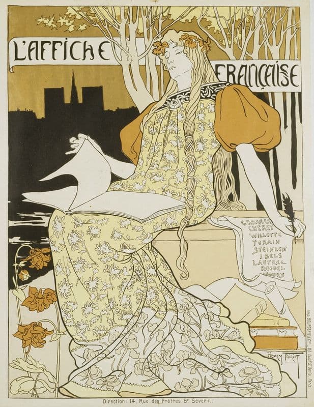 L’affiche Francaise as a canvas print