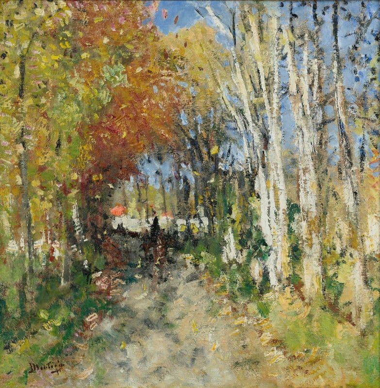 L’allé Foretière as a canvas print