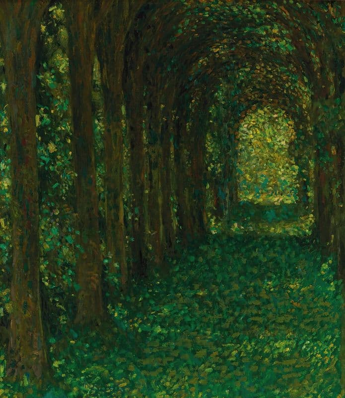 L’allée Verte as a canvas print