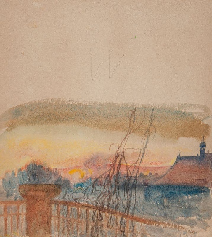 Landscape (1940s) as a canvas print