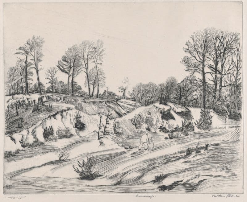 Landscape (1935–43) as a canvas print