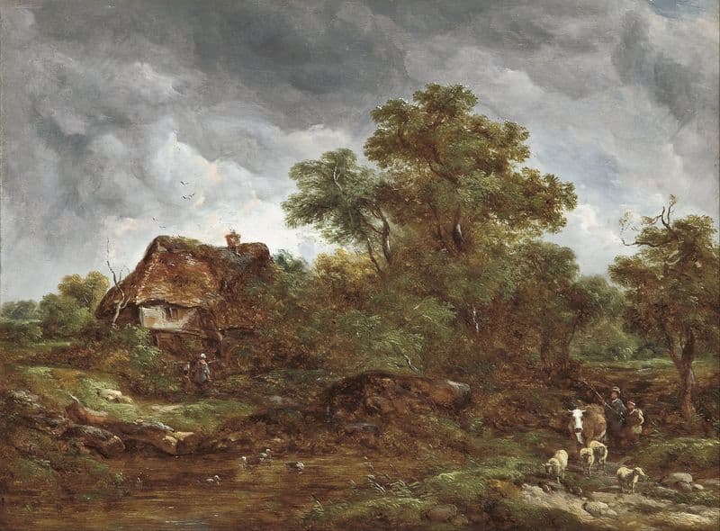 Landscape (circa 1840s) as a canvas print