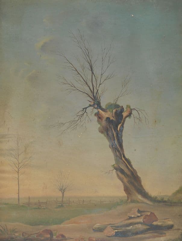 Landscape (19th century) as a canvas print