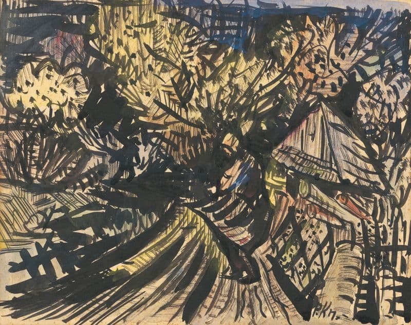 Landscape (1940-1944) as a canvas print