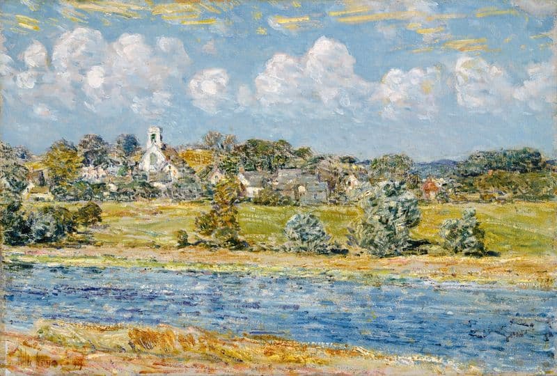 Landscape at Newfields, New Hampshire as a canvas print
