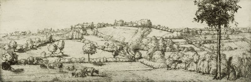 Landscape, Brittany as a canvas print