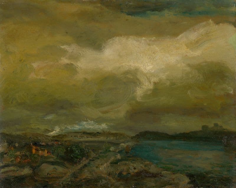 Landscape during Storm as a canvas print