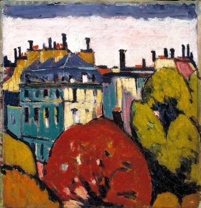 Landscape, Paris (1912-1914) as a canvas print