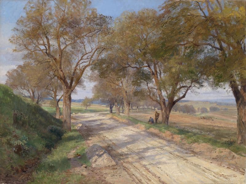 Landstraße bei Plankenberg as a canvas print