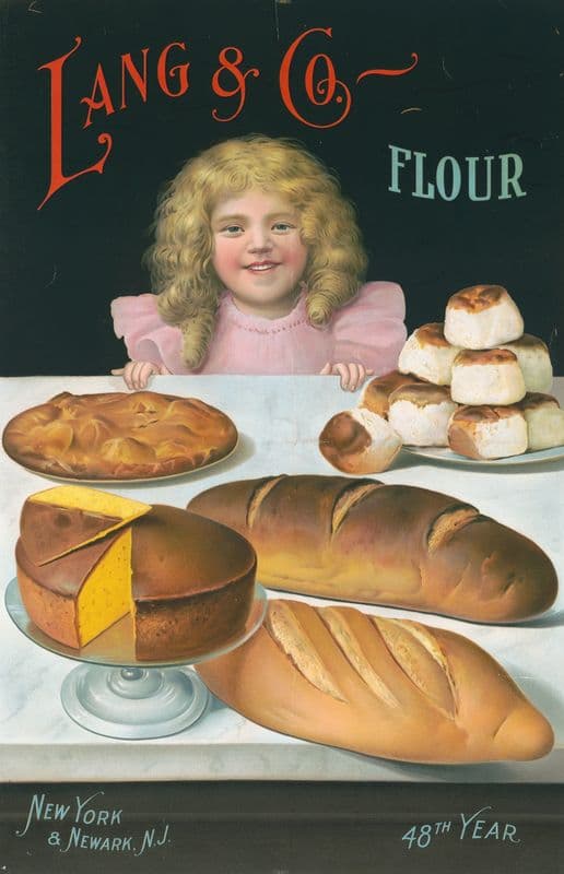 Lang & Co. flour as a canvas print