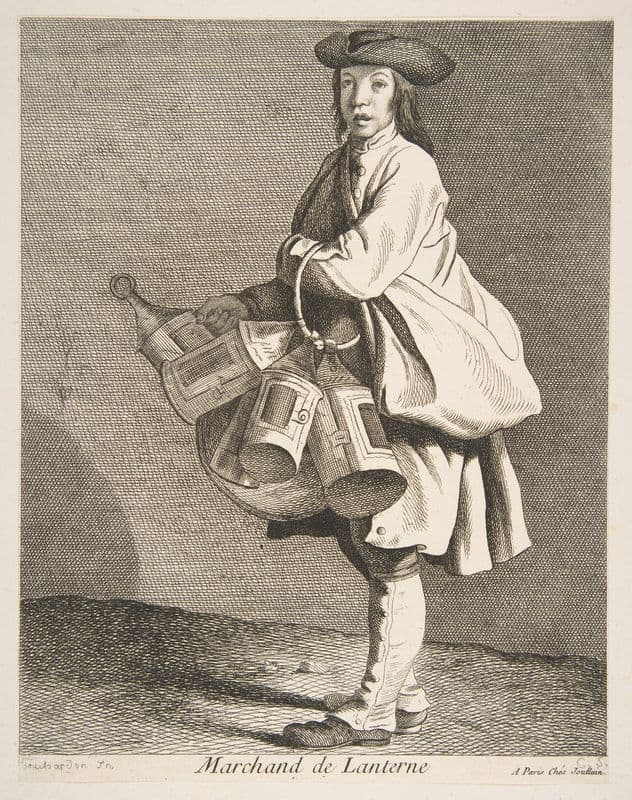 Lantern Seller (1737-1746) as a canvas print
