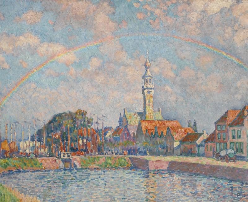 L’Arc-en-ciel à Veere as a canvas print