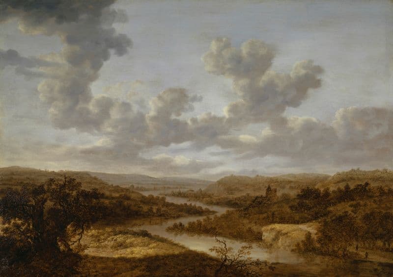 Large River Landscape as a canvas print