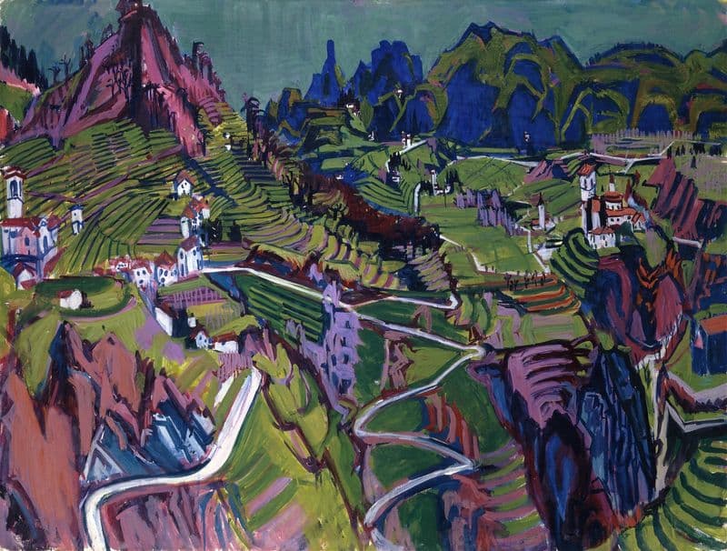 Large Ticino Landscape as a canvas print