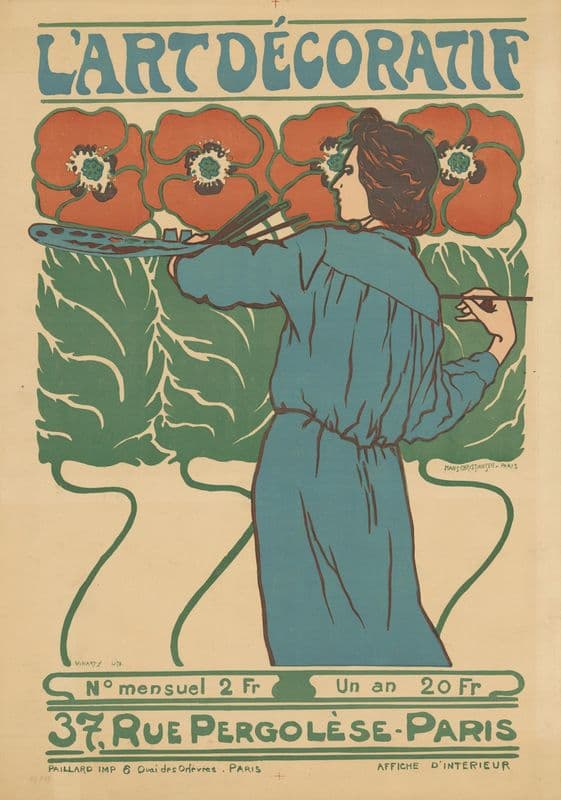 L’art décoratif as a canvas print