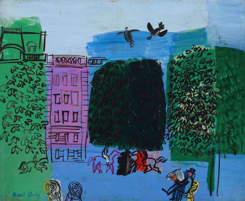 L’avenue du bois as a canvas print