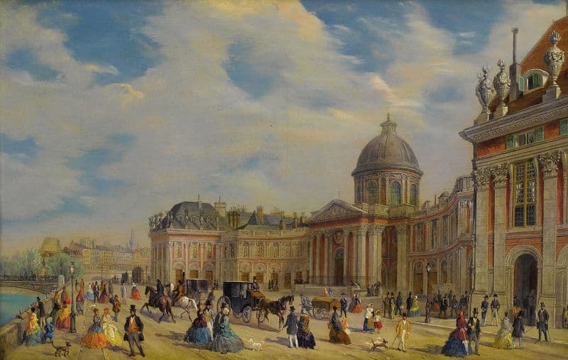 Le Bibliotheque Mazarine as a canvas print