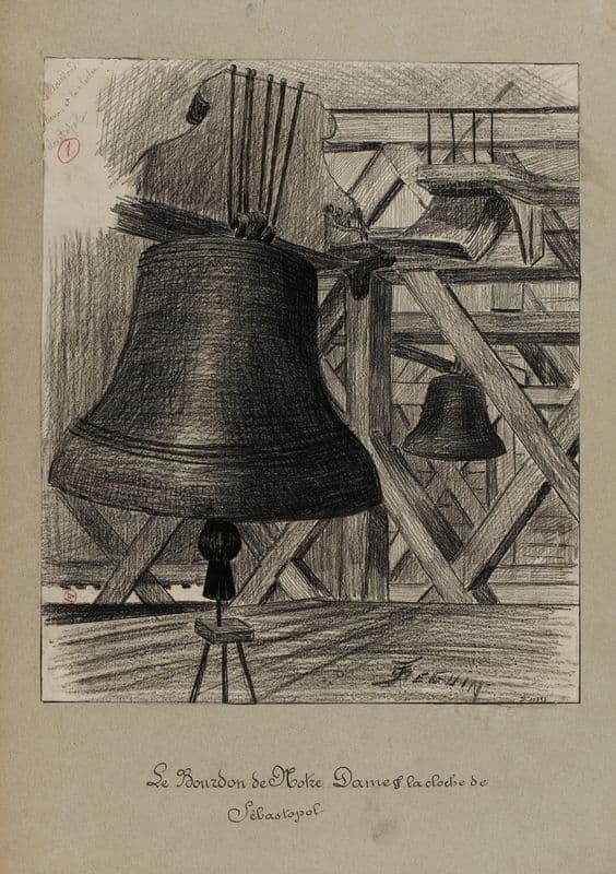 Le Bourdon de Notre Dame La cloche de Sébastopol as a canvas print