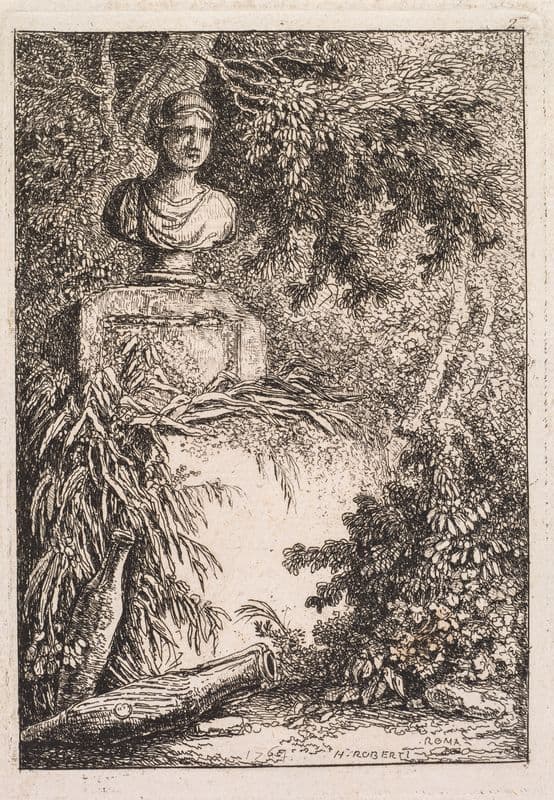 Le Buste (1763-1764) as a canvas print
