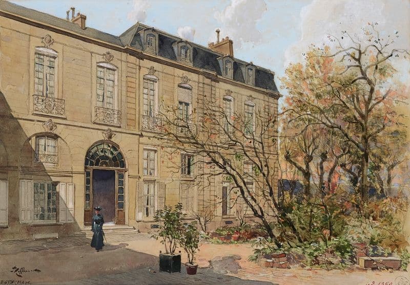 Le cabinet de physique de Louis XV, 84 rue de Passy, à la Muette (1915-1945) as a canvas print