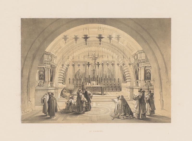 Le calvaire as a canvas print