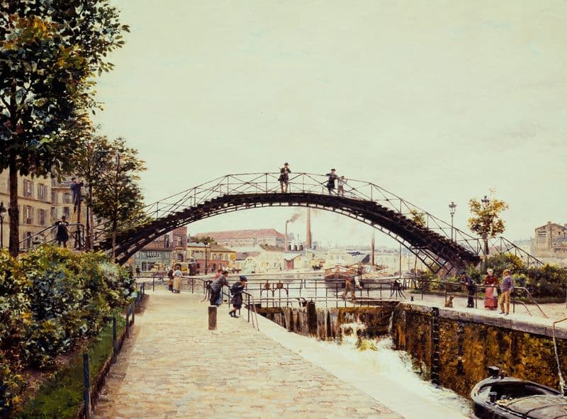 Le Canal Saint-Martin as a canvas print