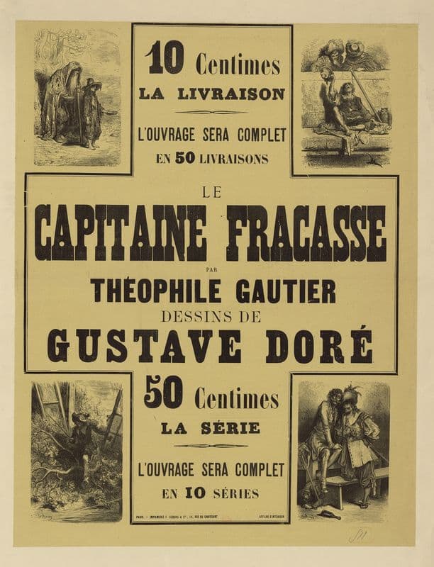 Le Capitaine Fracasse as a canvas print