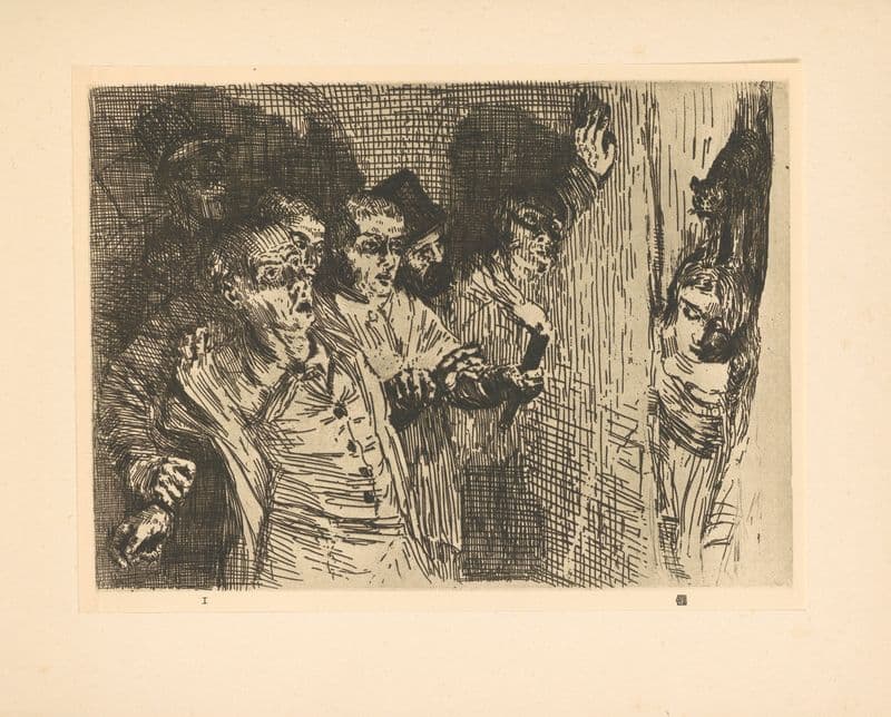 Le chat noir (19th century) as a canvas print