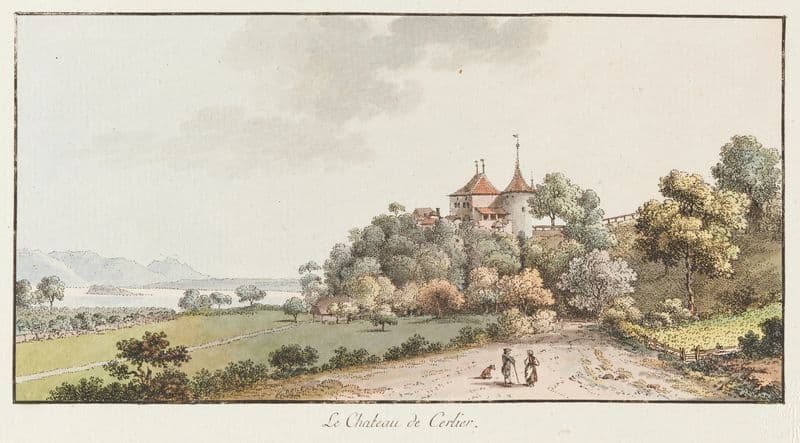 Le Chateau de Cerlier as a canvas print