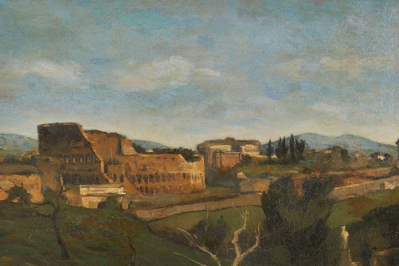 Le Colisée à Rome as a canvas print