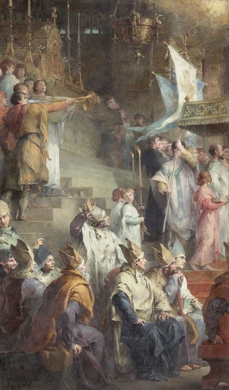 Le Couronnement de Charlemagne (1878-1883) as a canvas print