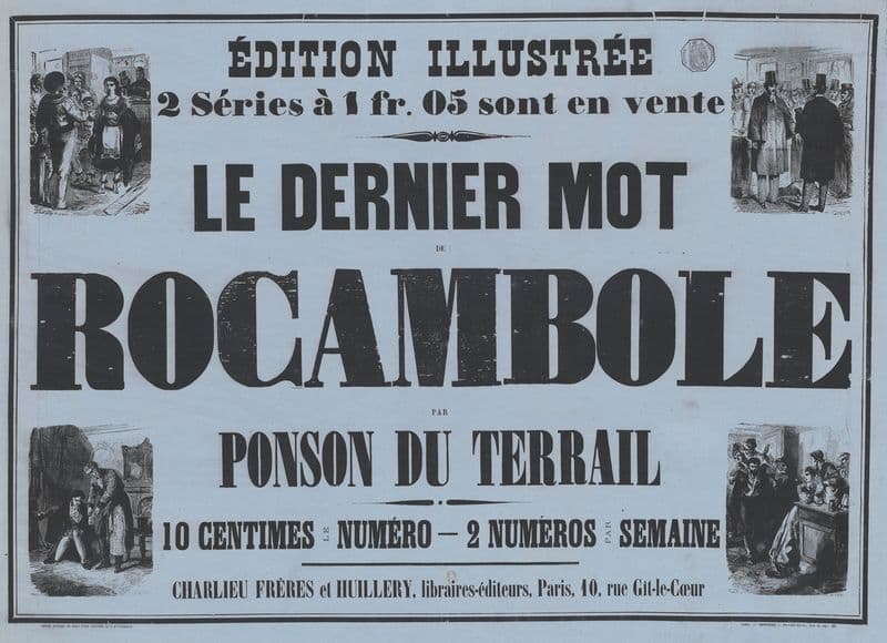 Le Dernier mot de Rocambole par Ponson du Terrail as a canvas print