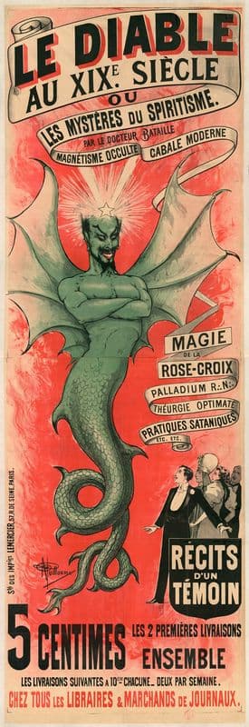 Le Diable au XIXe siècle ou les Mystères du spiritisme par le docteur Bataille as a canvas print