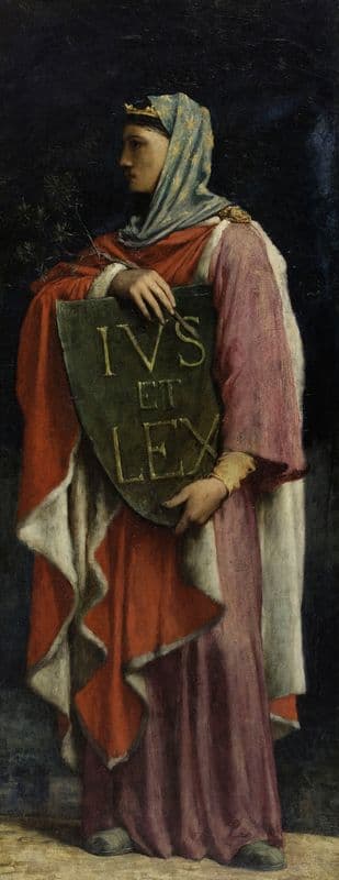 Le Droit Ecrit as a canvas print