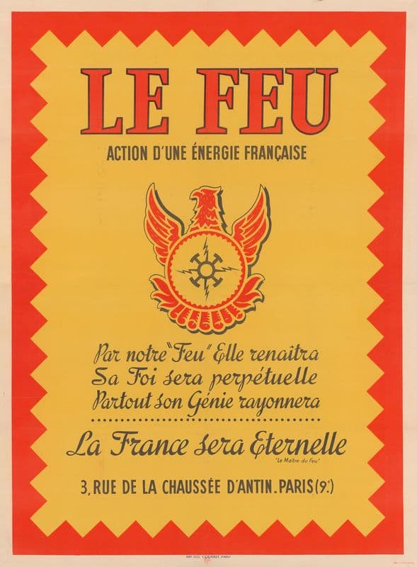 Le feu, action d’une énergie française as a canvas print