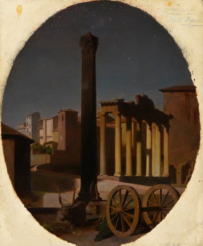 Le Forum, la nuit as a canvas print