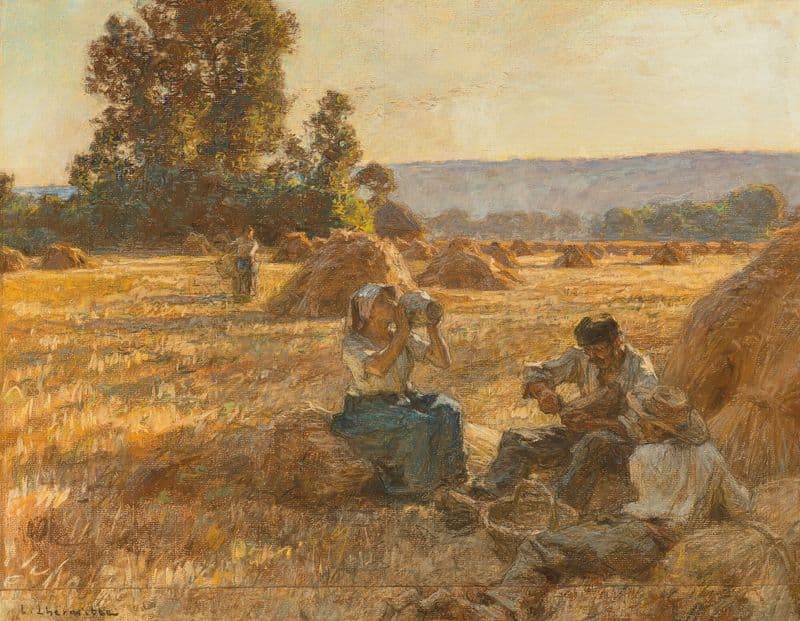 Le Goûter des moissonneurs as a canvas print