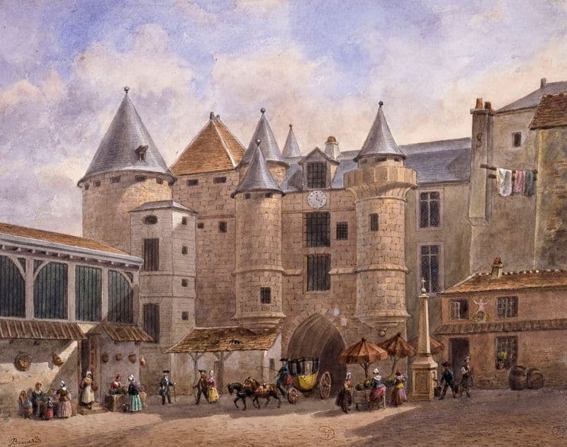 Le Grand Châtelet du XVIIIème siècle. as a canvas print