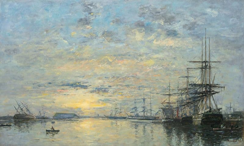 Le Havre, Bassin De L’eure as a canvas print