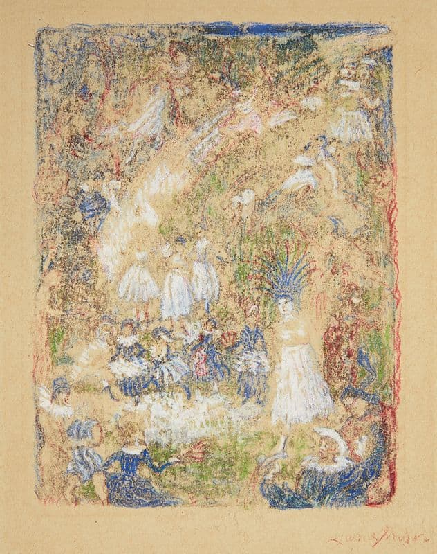Le jardin d’amour (1910-1915) as a canvas print
