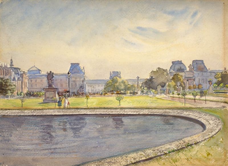 Le Jardin des Tuileries as a canvas print