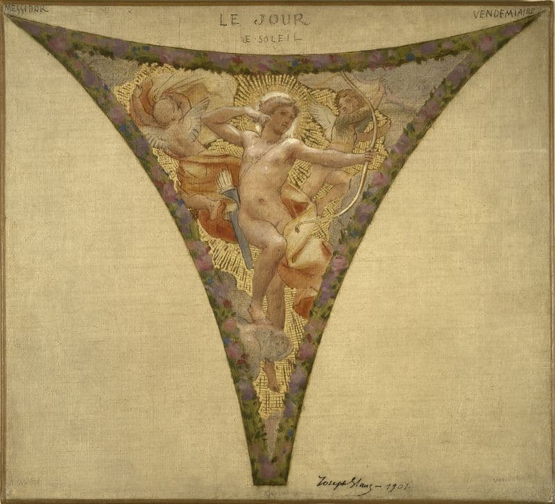 Le Jour – le Soleil ; Messidor – Vendémiaire as a canvas print