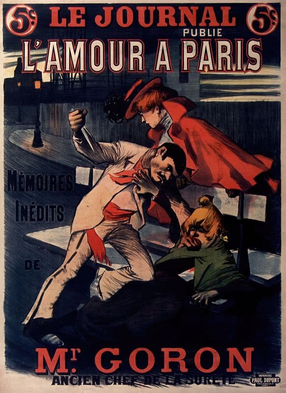 Le Journal publie L’amour à Paris, mémoires inédites de Mr Goron as a canvas print