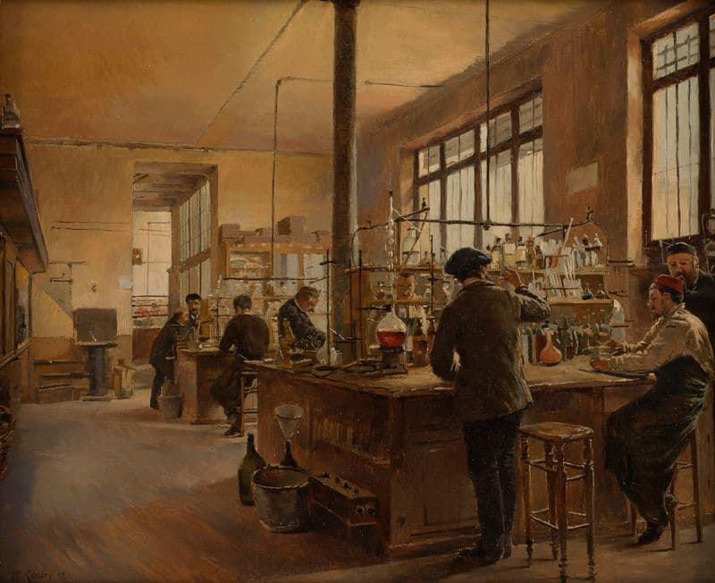 Le laboratoire municipal (préfecture de police, boulevard du Palais) as a canvas print