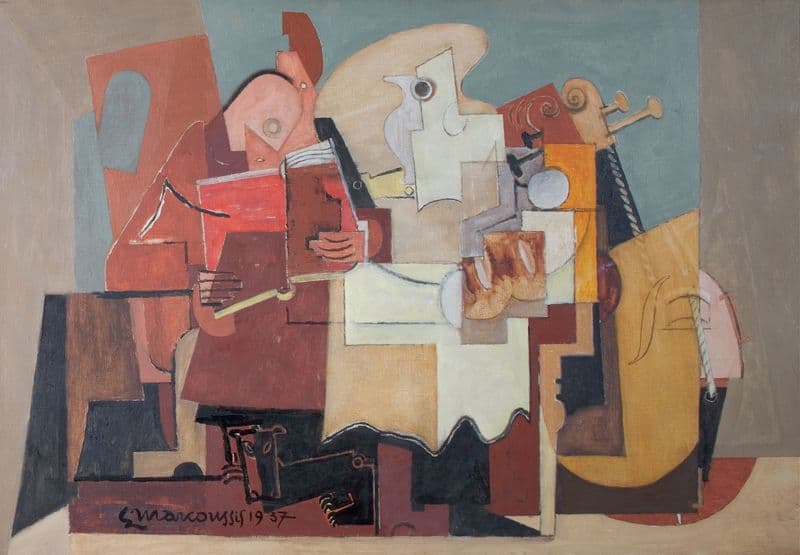 Le Lecteur as a canvas print