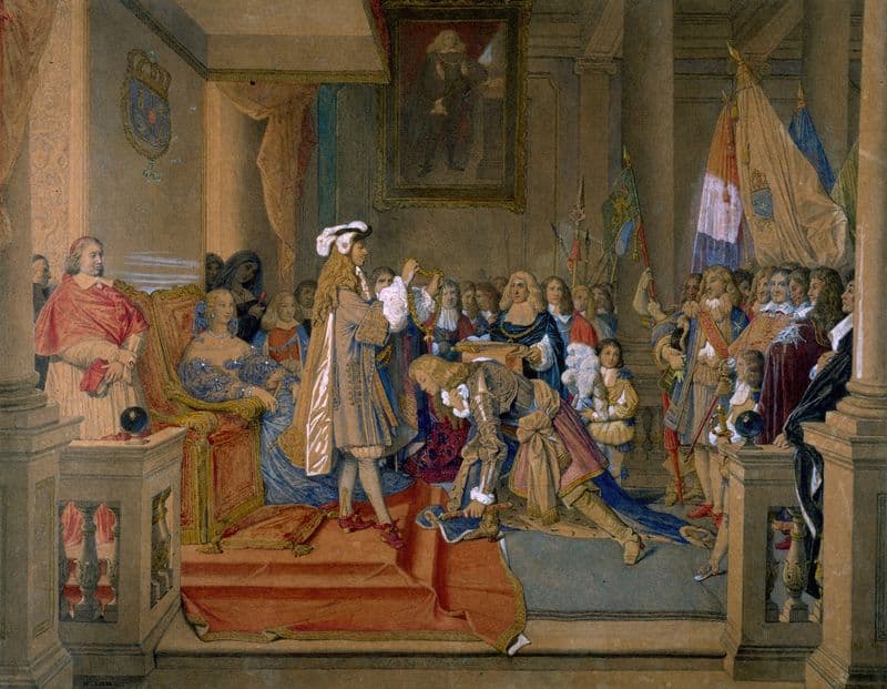 Le maréchal de Berwick recevant la Toison d’or as a canvas print