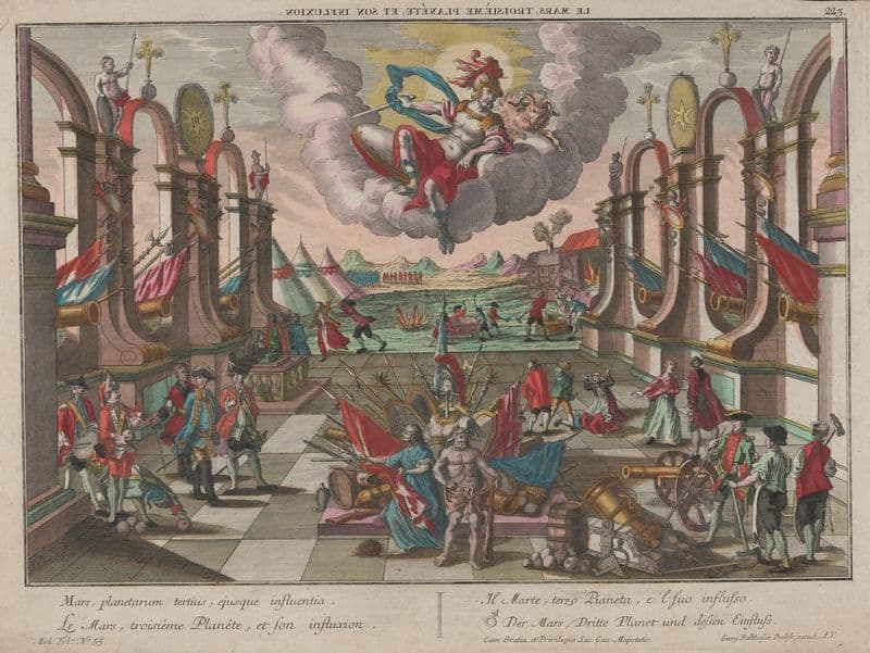 Le Mars, troisieme Planete, et son influxion (Mars, the third planet and its influence) as a canvas print