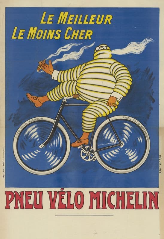 Le Meilleur, le moins cher, pneu vélo Michelin as a canvas print