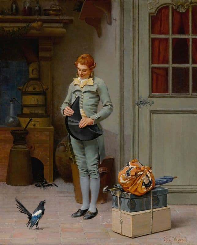 Le Nouveau Commis as a canvas print