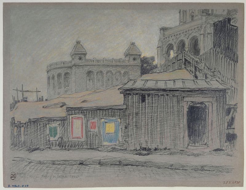 Le parvis du Sacré Cœur as a canvas print
